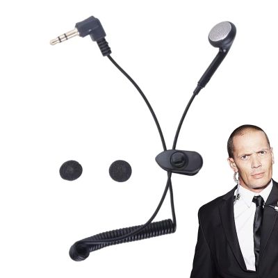 Single Sided Earphones with Spring Wire, Mono Stereo Single Headphones | Single Sided 3.5mm Headphones - Noise Isolating Earplugs, High Audio Stereo Sound