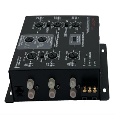 Twister Audio 3-Way Amplifier Crossover (3x3) with 6-Channel Input and Outputs, Subwoofer Equalizer and Remote Control