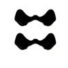 Galaxy Nose Pads Rubber Kits Replacement For Oakley Radar Path,Radar Pitch,Radar Range,Radar Edge,Radar Ev, Radarluck.. Black Color 2 Pcs view 1