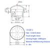 Infrared Sensor Fresnel Lens Length 6mm Lens Thermal Release Lenses Sensing Distance 6-8m(13120F-2,6MM_10PCS) view 3