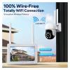 QDVOPHZA 3MP Wireless Security Camera System Set PTZ 4CH CCTV NVR Monitor Kit Outdoor Street P2P WiFi Video Surveillance Camera System(4CH 2 PTZ No Card,A/U) view 2