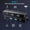 ACASIS USB C Docking Station Dual Monitors,8-in-1 Laptop Docking Station with Dual Monitor 2*HDMI +VGA +3 * 5G USB-A/C+3.5MM Audio+PD100W, Laptop Dock for Dell/HP/Lenovo ThinkPadBlack view 2