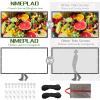 NMEPLAD Projector Screen 150 Inch Portable Movie Screen for Outdoor Indoor 16:9 Foldable Wrinkle-Free 1.1 GAIN,160Viewing,Support Front Rear Projection with 8 Sticky Hooks & 8 Nail Hooks (150 INCH) view 2