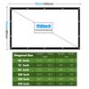 NMEPLAD Projector Screen 150 Inch Portable Movie Screen for Outdoor Indoor 16:9 Foldable Wrinkle-Free 1.1 GAIN,160Viewing,Support Front Rear Projection with 8 Sticky Hooks & 8 Nail Hooks (150 INCH) view 3