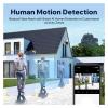 QDVOPHZA 3MP Wireless Security Camera System Set PTZ 4CH CCTV NVR Monitor Kit Outdoor Street P2P WiFi Video Surveillance Camera System(4CH 2 PTZ add 32G,U/K) view 4