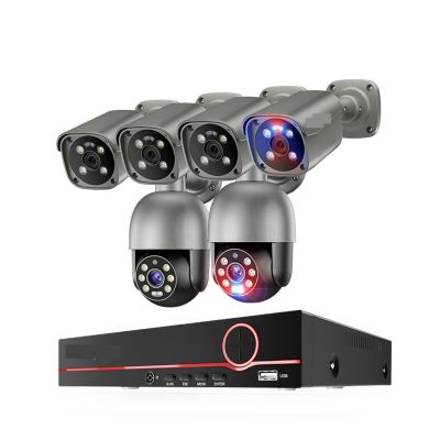QDVOPHZA 4K 8MP Security Camera Kit Night Vision Smart AI Detected Email Alert Outdoor Home CCTV Surveillance Camera System(None,14)