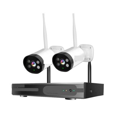 QDVOPHZA H.265+ 10CH NVR 3MP WiFi CCTV System Kit Human Detection Night Vision P2P Outdoor Wireless IP Cameras Surveillance Kit(None,10CH NVR 2 Cameras)