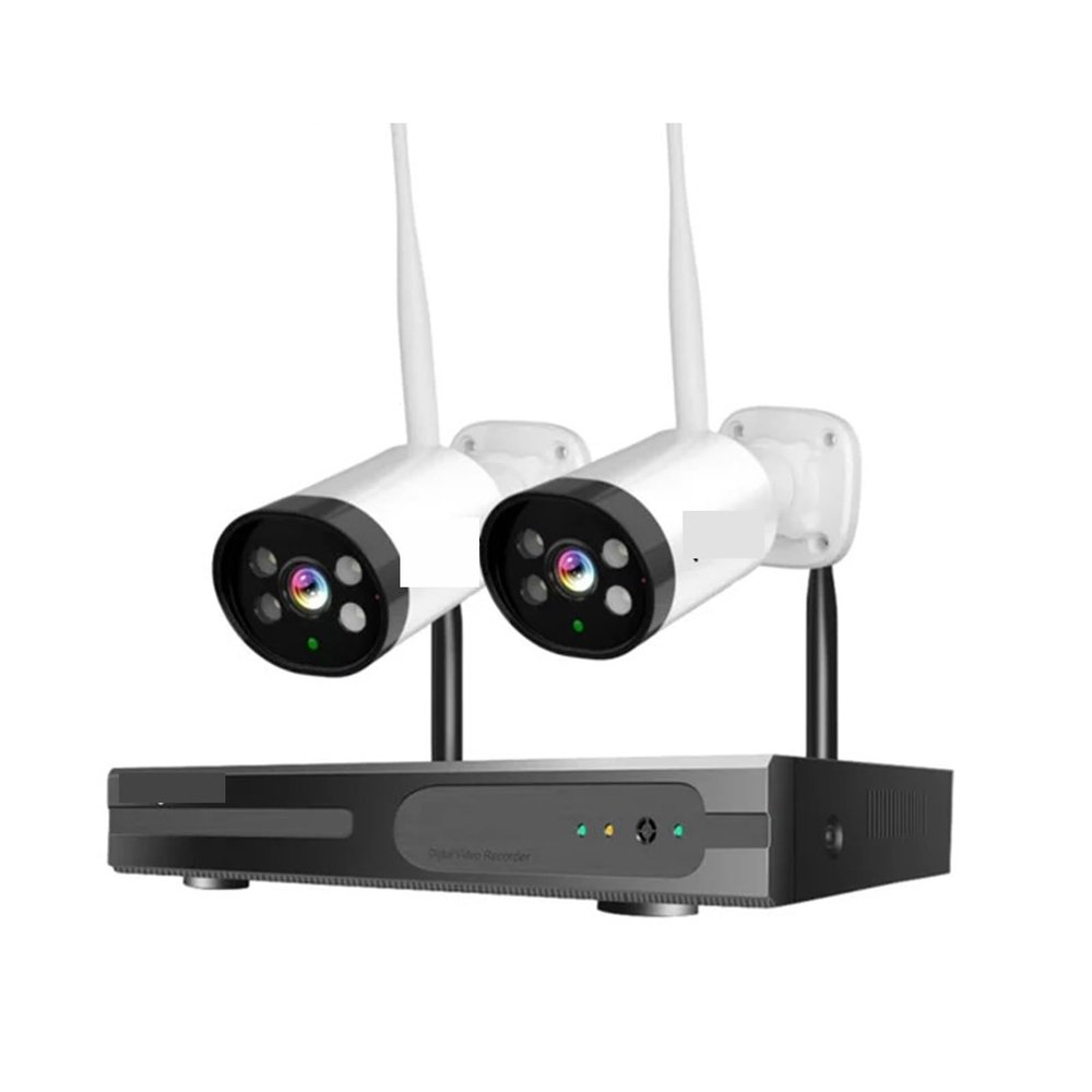 QDVOPHZA H.265+ 10CH NVR 3MP WiFi CCTV System Kit Human Detection Night Vision P2P Outdoor Wireless IP Cameras Surveillance Kit(None,10CH NVR 2 Cameras)