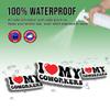 (2pcs) Coworker Sticker Coworker Gift I Love My Coworkers Vinyl Stickers Weather-Resistant Stickers for Water Bottles Laptop Phone Wall Window Car 2pcs Size 3" view 4