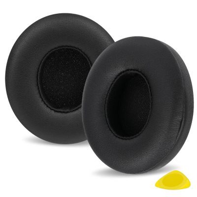 Linkidea Replacement Ear Pads for Beats Solo 4 Wireless On-Ear Headphones, Ear Cushions (Protein Leather/Black)