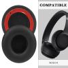 Linkidea Replacement Ear Pads for Beats Solo 4 Wireless On-Ear Headphones, Ear Cushions (Protein Leather/Black) view 2