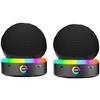Aokicase Compatible with Echo Dot 4 / Echo Dot 5 Holder Echo Dot 4 / Echo Dot 5 Stand (RGB Style) Holder Echo Dot 4 / Echo Dot 5 Desktop Stand, USB Socket of Accessories Rack (Black) 1 Piece view 2