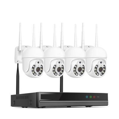 5MP WiFi Security Surveillance Camera System Kit Motion Tracking Color Night Vision 10CH NVR Wireless CCTV Cameras Set(None,12PCS)