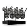 3MP PTZ Wireless CCTV System Two Way Audio WiFi IP Security Camera 10CH P2P NVR Video Surveillance Kit Human Auto Track(None,8CH NVR and 4 Camera) view 1