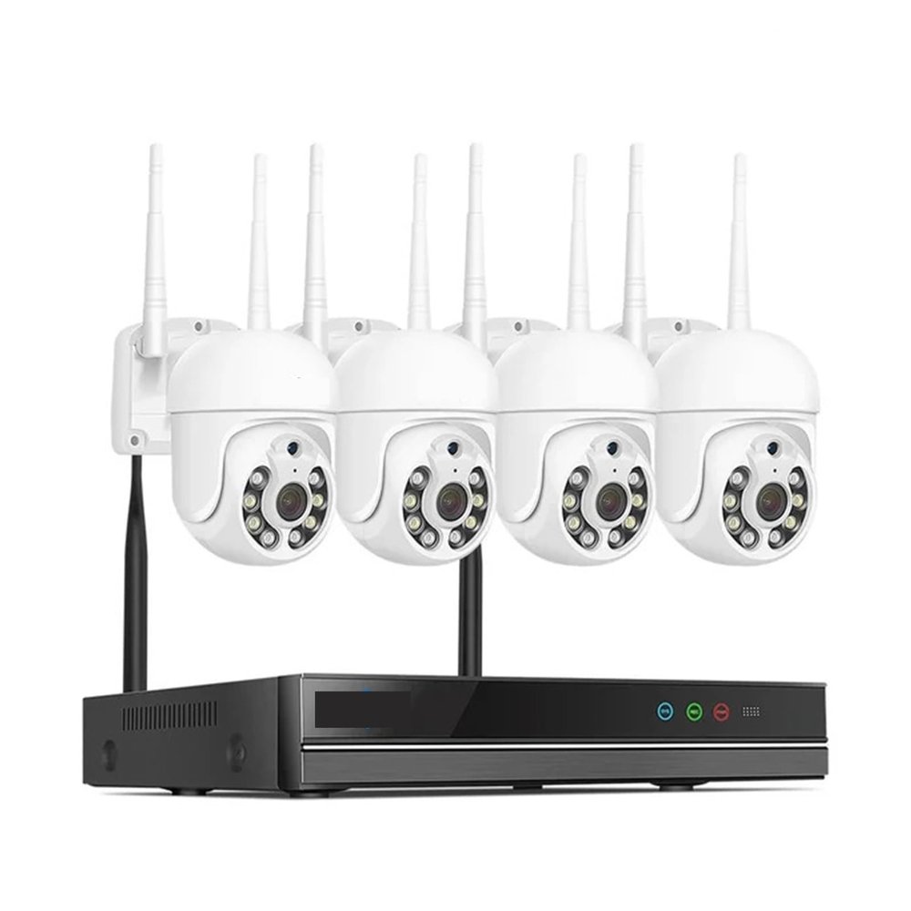 QDVOPHZA 5MP WiFi CCTV Camera Security System Kit H.265+ 10CH NVR Wireless Set P2P Outdoor Wireless IP Cameras Surveillance System(None,5MP PTZ System)