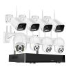 QDVOPHZA CCTV Wireless Security Monitoring System 8CH POE NVR Kit IP 3MP PTZ/Bulltet Camera TwoWay Audio Color Night Vision Surveillance(None,8CH 8PCS PTZ) view 2