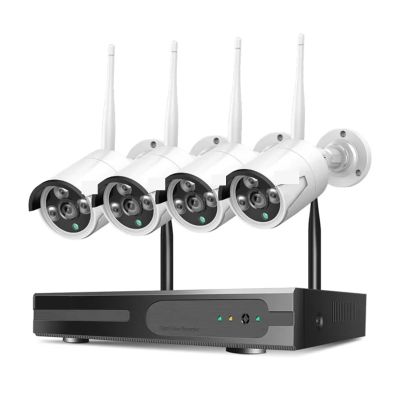 QDVOPHZA 5MP WiFi CCTV Camera Security System Kit H.265+ 10CH NVR Wireless Set P2P Outdoor Wireless IP Cameras Surveillance System(None,5MP Bullet System)