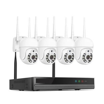 5MP WiFi CCTV Camera Security System Kit H.265+ 10CH NVR Wireless Set P2P Outdoor Wireless IP Cameras Surveillance System(None,3MP PTZ System)