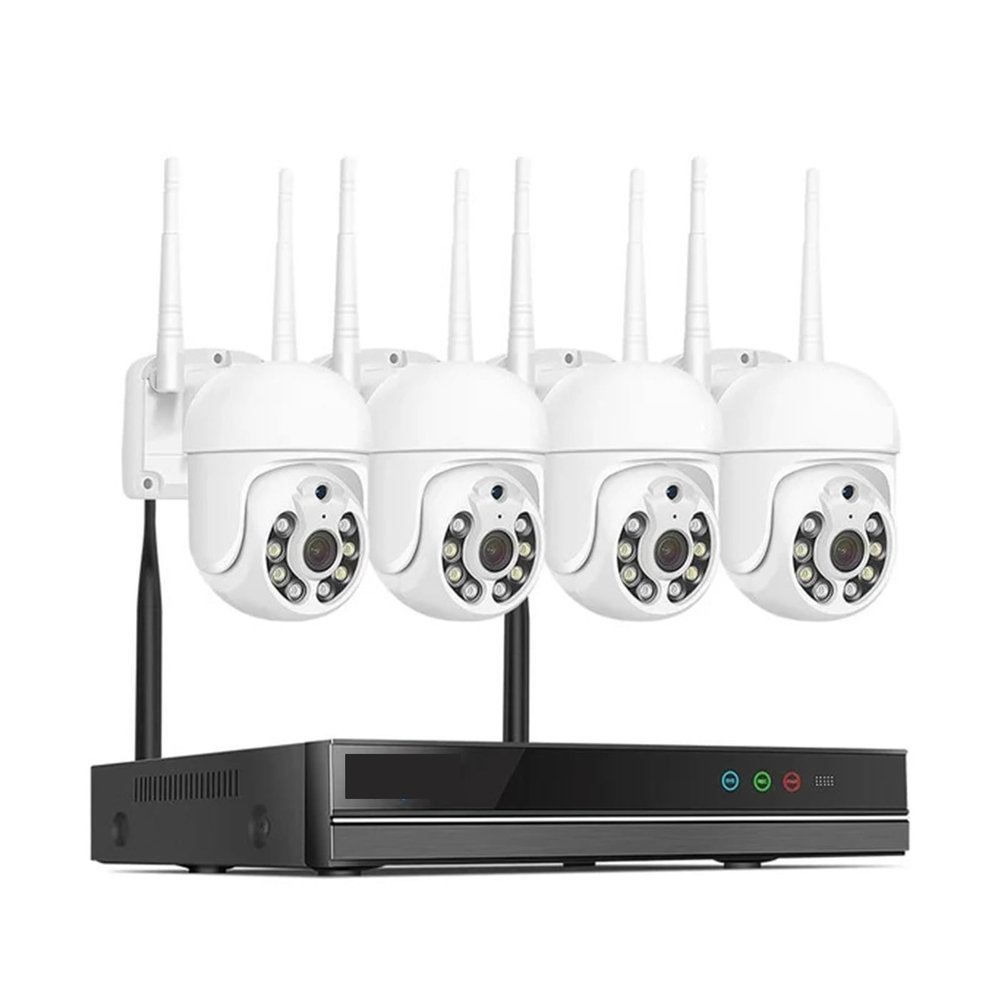 5MP WiFi CCTV Camera Security System Kit H.265+ 10CH NVR Wireless Set P2P Outdoor Wireless IP Cameras Surveillance System(None,3MP PTZ System)