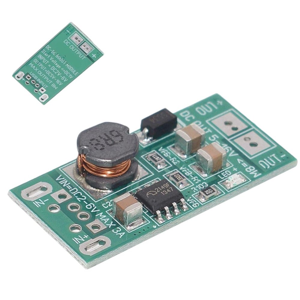 10PCS 8W USB Input DC-DC 1V 2V-6V 5V to 12V Step Up Boost Board Module Power Supply Converter Charger Board