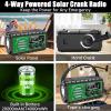 Aivica 20000mah Emergency Radio, SW/NOAA/AM/FM Weather Radio, Solar Powered Hand Crank Chager with Bige Batery Powered,Portable,Cellphone Charge,SOS,Flashlight for Emergency/Home view 3