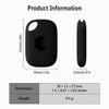 Geiomoo Silicone Case for Tile Pro (2024) Tracker, Soft Flexible Scratch Resistant Protective Cover with Carabiner (Black) view 3