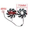 1LOT 75MM 4PIN FD7010H12S HD 7850 GDDR5 GPU Fan Compatible with HD7850 1G GDDR5 HD7850 2GB Graphics Card Cooling Fan view 3