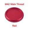 M42/M48/M54 X0.75mm Male/Female Thread Metal Threaded End-Cap for Astronomical Telescope Accessories(M42-Male-Red) view 2