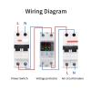110V 120V 40A Digital Dual LED Display Surge Protector Circuit Breaker Low Voltage and Over Voltage Protector Disconnect Switch 1Pcs view 3
