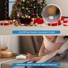 2 Prong 3 Outlets Flat Plug Extension Cord 10 FT/2 Pack with Foot Switch & Safety Cover for Floor Lamp Christmas Light Appliance 16AWG 125V 13A Pedal On/Off Inline Push Switch Step On Power Cord-White view 2