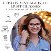 FEISEDY Blue Light Blocking Glasses for Women Fashion Small Face Nerd Fake Eyeglasses New Vintage Frame B0262 view 4