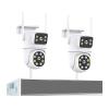 QDVOPHZA 4MP Wireless Dual Lens Camera Security System Kit Two Way Audio PTZ WiFi IP Security Camera 16CH NVR Surveillance System(None,16CH 4MP with 2 PTZ) view 1