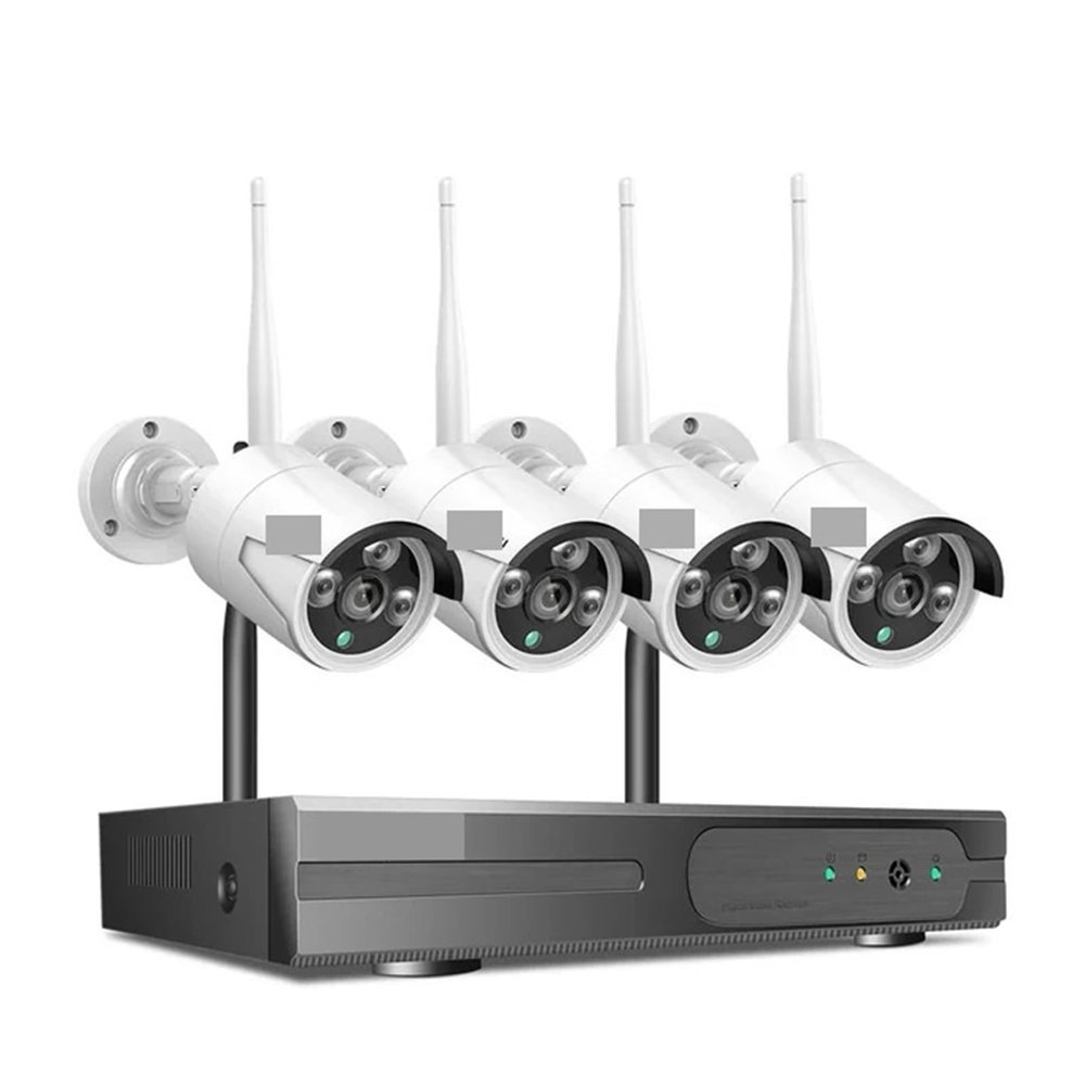 5MP WiFi Video Surveillance Camera System 10CH P2P NVR Motion Audio Set Outdoor Night Vision CCTV Camera Security Kit(None,3MP 10CH NVR 4 Cams)