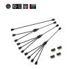 30cm Motherboard Aura Splitter Line RGB Hub 30cm Extension Cable MOD Interface 5V 3PIN 12V 4PIN Extender Water Cooler Custom(12V 1 to 3) view 3