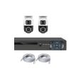 H.265 4/8CH POE NVR Kit Outdoor Waterproof IP Camera 6MP Dual Lens PTZ CCTV Home Security System Set Video Surveillance(None,4CH and 2PCS 6MP) view 1