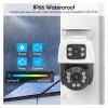 H.265 4/8CH POE NVR Kit Outdoor Waterproof IP Camera 6MP Dual Lens PTZ CCTV Home Security System Set Video Surveillance(None,4CH and 2PCS 6MP) view 4