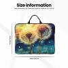 GlbnSHeric Laptop Shoulder Bag Messenger Bag Blue Dragonfly Laptop Bag Computer Bag for Men Women, Dandelion Drawing Paint, One Size view 2