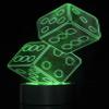 Dusky Shark 3D Dice Lighting with Laser Cut Precision LED Lights  Fun Decorative Accent view 2