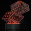 Dusky Shark 3D Dice Lighting with Laser Cut Precision LED Lights  Fun Decorative Accent view 4