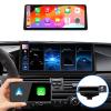 12.3 Inch CarPlay for BMW 5 Series E60 E61 E63 CIC Andriod Auto Radio Upgrade Touch Screen Car Stereo 2008-2013 Years with Reverse Camera AHD 720P (Linux CIC System) view 1