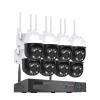QDVOPHZA 8CH 5mp 4mp WiFi Camera Security Kit System Wireless CCTV System NVR Outdoor Ptz Two-Way Audio Video Surveillance(None,3MP 4PCS Camera) view 2