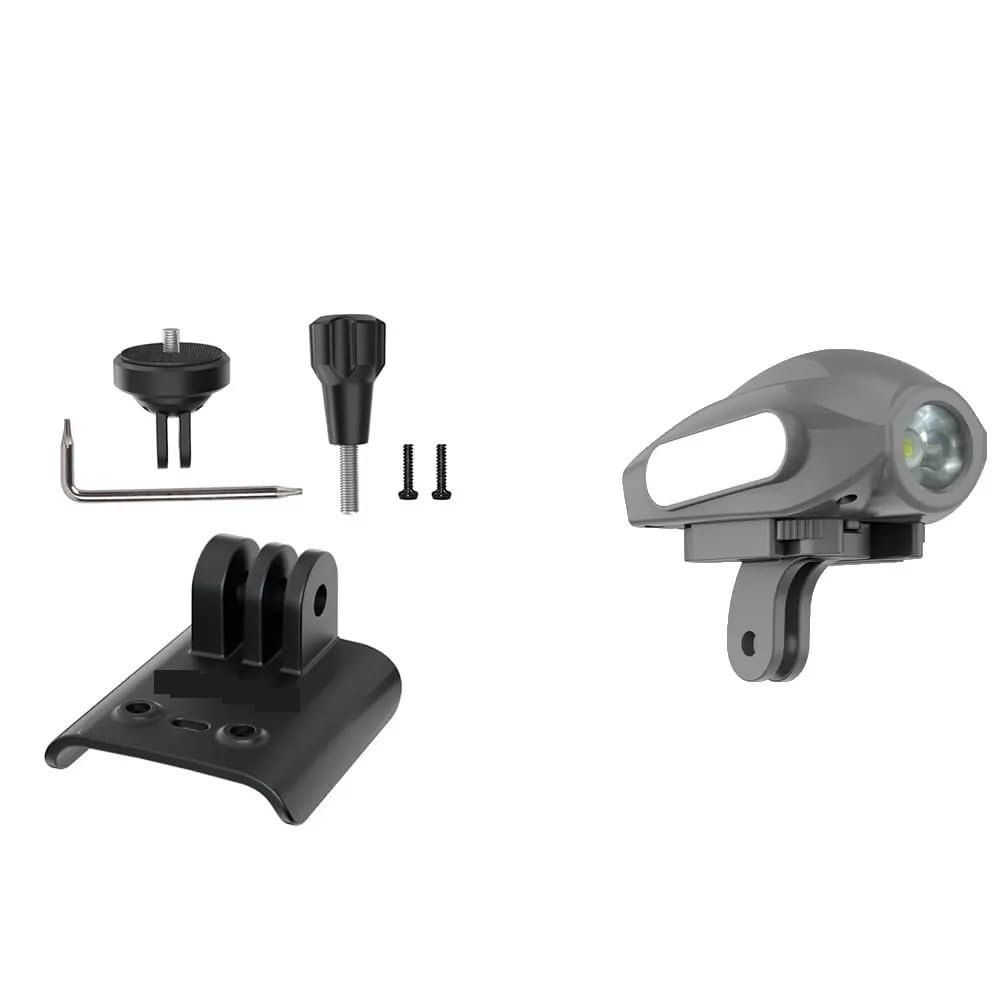 ABZEKH Drone Accessories for DJI AVATA 2 for Camera Top Bracket Sports Action Camera Adapter Led Light Mount Clamp Holder(LED Light Suit)