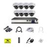 10CH 8MP 4K POE Dome Security Camera System IP Set 4MP Vandal-Proof Home Audio CCTV Video Surveillance Protection Kit(None,8PCS 8MP Cameras) view 1