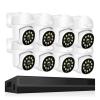 4K POE Surveillance System 8MP 4MP Two Way Audio PTZ CCTV Outdoor AI Security Camera 8CH P2P NVR Video Surveillance Kit(None,8CH 4MP with 8 Cam) view 1