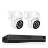 QDVOPHZA 4K POE Surveillance System 8MP 4MP Two Way Audio PTZ CCTV Outdoor AI Security Camera 8CH P2P NVR Video Surveillance Kit(None,8CH 4MP with 2 Cam) view 1