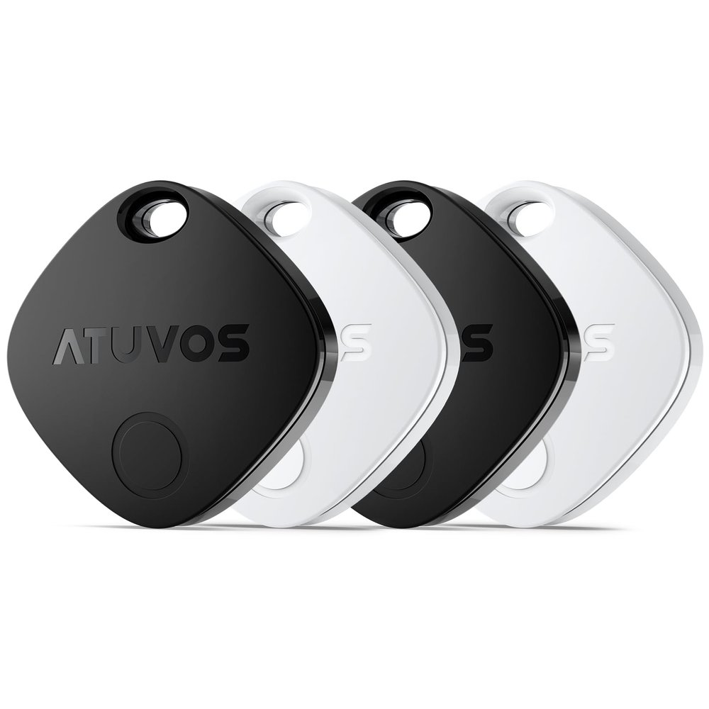 ATUVOS Air Tags-4 Pack (Black & White)