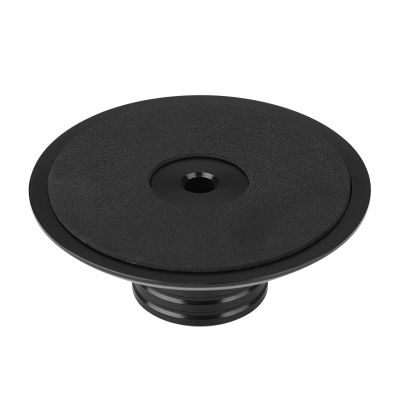Aluminum Record Stabilizer, Light Weight, High Precision for Turntable with Chassis, CD Player, and Speakers, Reducing Vibration and Enhancing Sound Quality (Black)