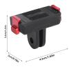 Action Camera Magnetic Adapter, Action 5 Pro 4 3 Mount Dual Claw Base Expansion Accessory for Action 5 Pro 4 3 Quick Release Magnetic Adapter view 3