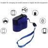 Hand Crank Charger, Hand Crank Phone Charger Hand Crank Generator Emergency Charger USB Charger for Outdoor Hiking Camping (Blue) view 3