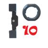 Epartsolution Lot of 1-30 Replacement for iPad 5/iPad 6/iPad 7/iPad 8/iPad 9 Home Button Bracket + Rubber Gasket (10) view 1